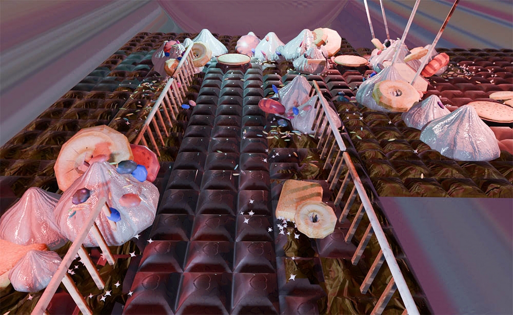 Chocolate floor.